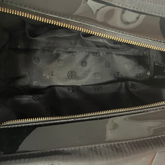 Tory Burch Ella Black Large Tote - Picture 6 of 10